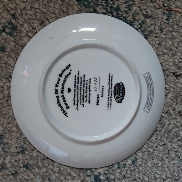 "Thinking Of You Brings Sweet Memories" by Kim Anderson Plate - Picture 2 of 5